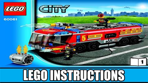 LEGO Instructions | City | 60061 | Airport Fire Truck (Book 1) - YouTube