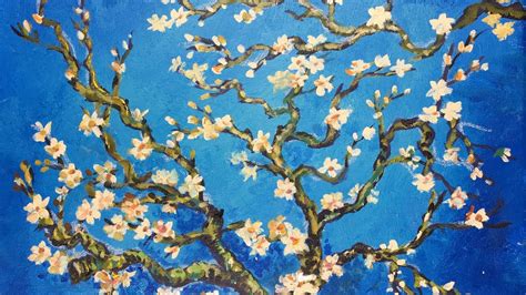 How to Paint Van Gogh's Almond Tree by Ginger Cook - Beginner Acrylic ...