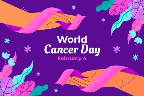 Free Vector | Flat world cancer day background