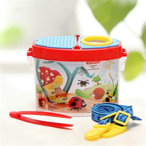 Insect Collection Box for Children Magnifying Glass Reptile Terrarium Vessel Baby Explore the ...