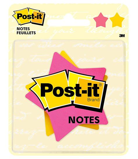 Post-It Star-shaped Notes 3" x 3" (2 pads of 75) | 3M