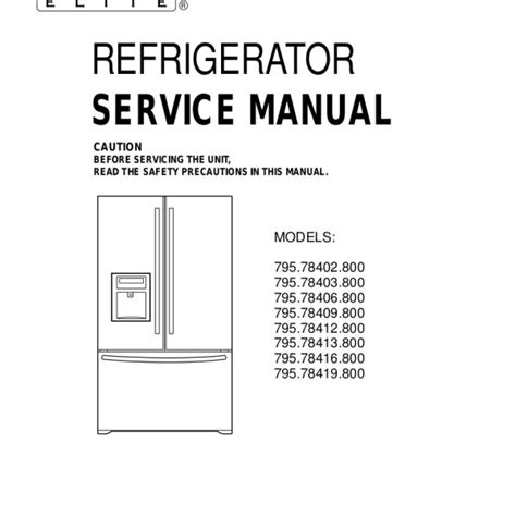 Kenmore Refrigerator Owners Manual