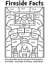 2s Multiplication Coloring By Number Pages sketch template