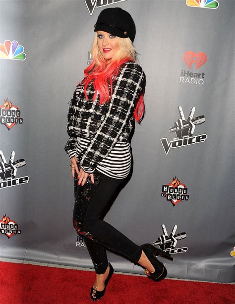 CHRISTINA AGUILERA at NBC’s The Voice Season 3 Event in West Hollywood ...