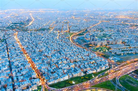 Skyline of tehran at sunset iran containing tehran, iran, and view ...