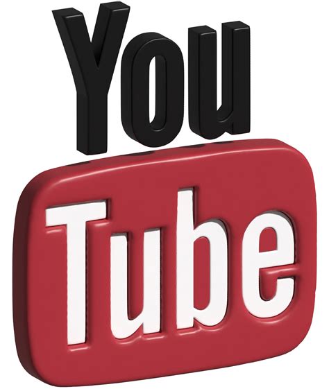 3d illustration of youtube logo 17806054 PNG