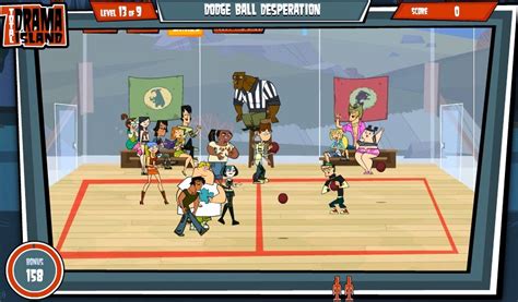 Total Drama Island Dodgeball Games