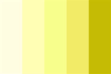 Various shades of yellow Color Palette