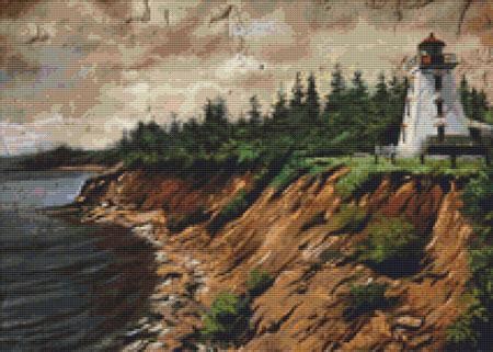 "Lighthouse Cross Stitch Pattern"