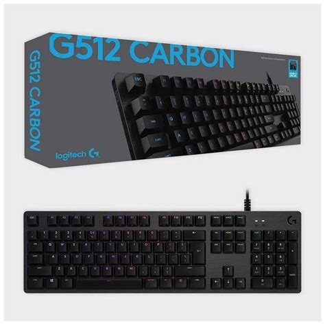 Logitech G 512 RGB Backlit Mechanical Gaming Keyboard with GX Blue ...