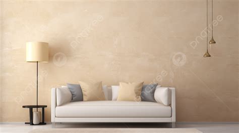 Sofa In Front Of A Beige Wall Background, Beige Wall Picture Background ...