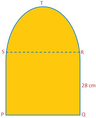 Area and Perimeter of a Semicircle | Solved Example Problems | Diagram