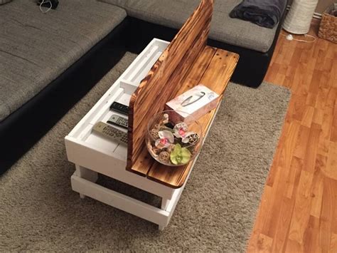 Wood Pallet Coffee Table with Storage | Pallet Ideas