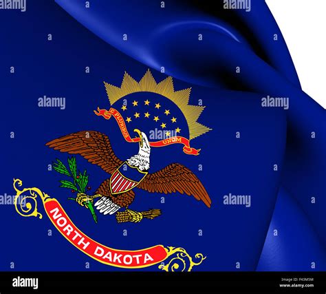 Flag of North Dakota Stock Photo - Alamy