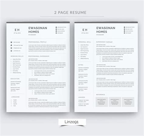 49+ Two page resume samples That You Should Know