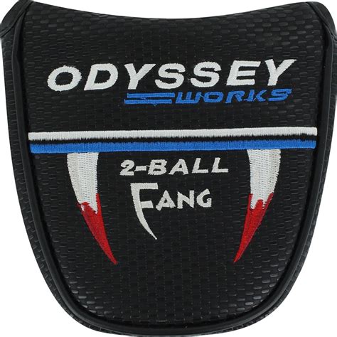 Used Odyssey Works 2-Ball Fang Mallet Putter Black / Blue / White Headcover Golf Accessory at ...