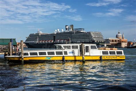 Cruise Ship Holland America Line Moving through Grand Canal in Venice, Italy Editorial Image ...