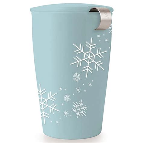 Tea Forte | Kati Tea Tumbler with Infuser | Holiday Snowflake