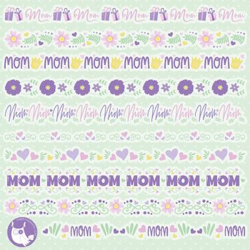 Mothers Day Borders Clipart - CL1745 by Prettygrafik | TPT