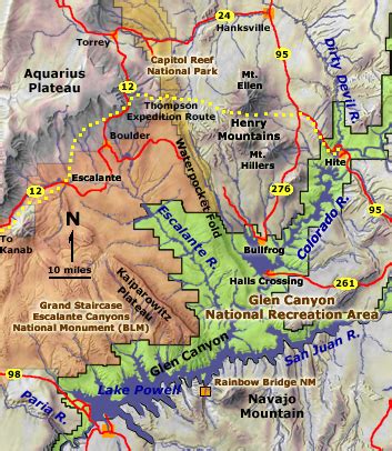 Grand Staircase Escalante Map