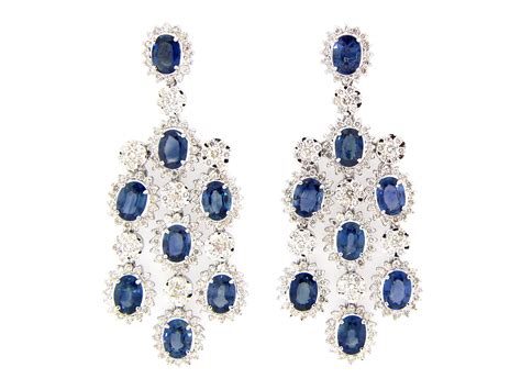 Dilamani Jewelry | Sapphire Diamond Chandelier Earring