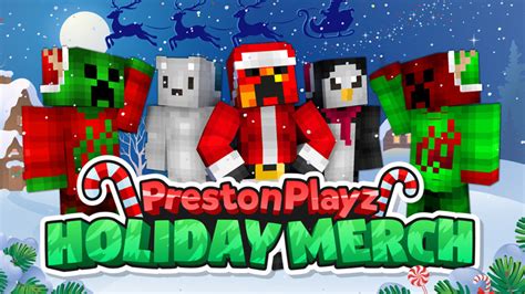 PrestonPlayz Holiday Merch by FireGames (Minecraft Skin Pack) - Minecraft Marketplace (via ...