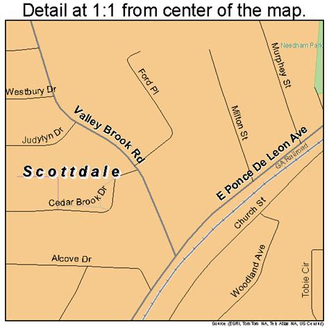 Scottdale Georgia Street Map 1369392