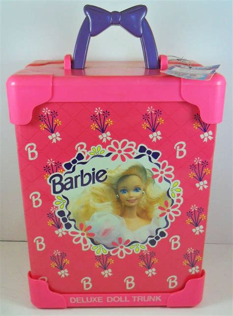 Barbie Deluxe Doll Trunk 1992 Mattel Pink Storage Case | Barbie storage, Barbie, Retro toys