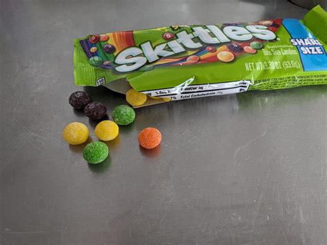 American sour Skittles with the powder on the outside : r/mildlyinteresting