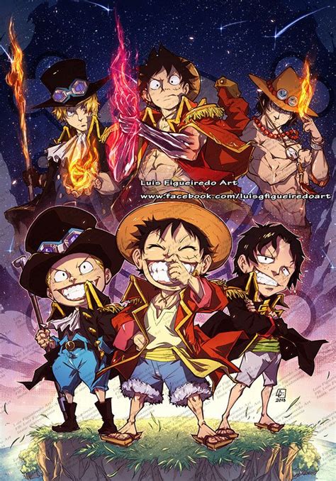 A.S.L Brothers - ACE, SABO , LUFFY - One Piece by https://marvelmania.deviantart.com on ...