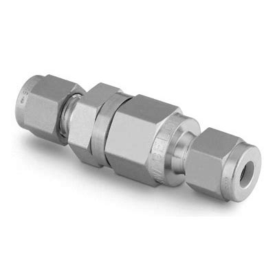 SS-CHS4-1 Swagelok Poppet 6000 psig (413 bar) Check Valve, 1/4 in. Tube Fitting, 1 psig (0.07 bar)