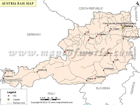 Austria Rail Map