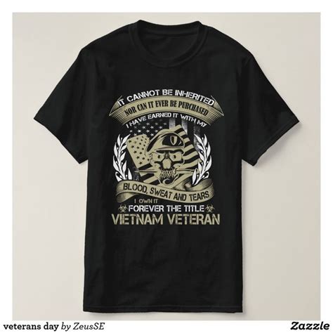 veterans day T-Shirt | Zazzle | Shirts, T shirt, Mens tshirts