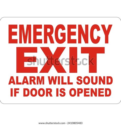 Emergency Exit Use Only Sign Stock Vector (Royalty Free) 2410805483 ...