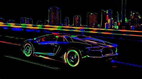 Lamborghini Aventador Neon : Lamborghini Aventador With Neon Lights ...