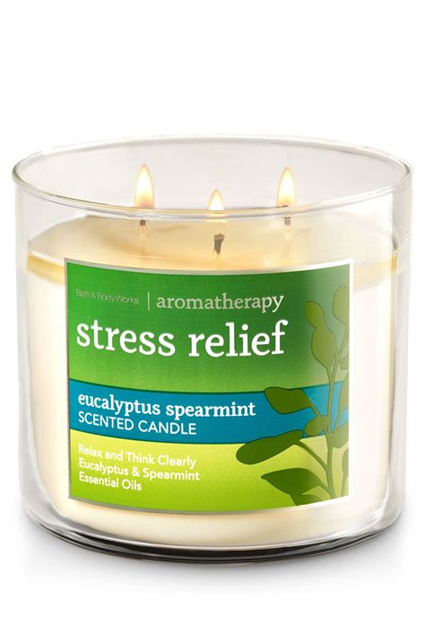 Stress Relief - Eucalyptus Spearmint 3-Wick Candle - Home Fragrance ...