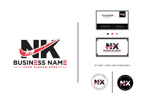 Hand Drawn Nk Business Logo Icon, Modern NK Logo Letter Brush Design ...