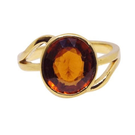 Natural & Certified Gomed Rings | Hessonite Garnet Ring