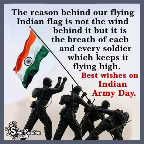 Happy Indian Army Day Wishes - SmitCreation.com