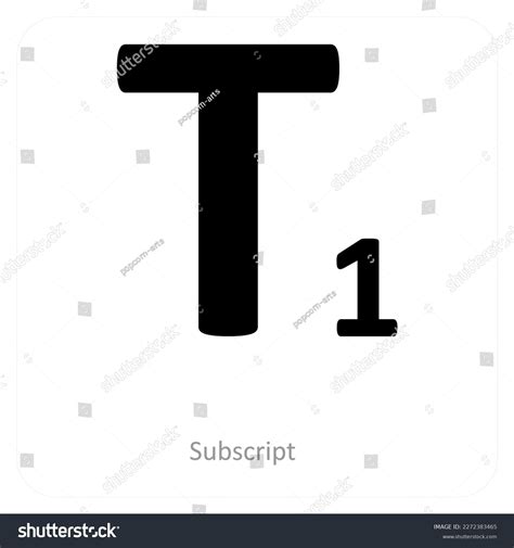 Subscript Symbol Icon Concept Stock Vector (Royalty Free) 2272383465 ...