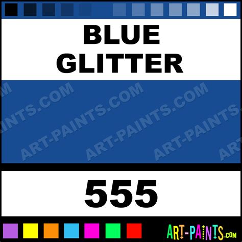 Blue Glitter Christmas Kit Fabric Textile Paints - 555 - Blue Glitter Paint, Blue Glitter Color ...