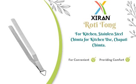 Buy Xiran Stainless Steel Chimta for Kitchen Use, Roti Tong, Stainless Steel Chimta for Roti ...