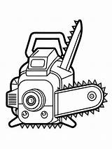 Electric Chainsaw coloring Book Pages For Children And Adults With  sketch template