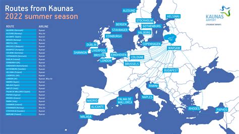 Flight map | Kaunas Airport