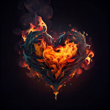 Fire Heart Wallpaper