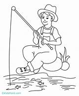 Fishing Printable Coloring Pages sketch template