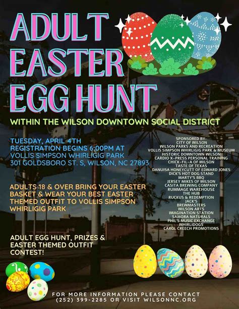 Adult Easter Egg Hunt in Wilson - Triangle on the Cheap