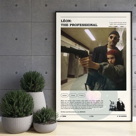 Léon: the Professional Movie Poster / Leon the Professional - Etsy