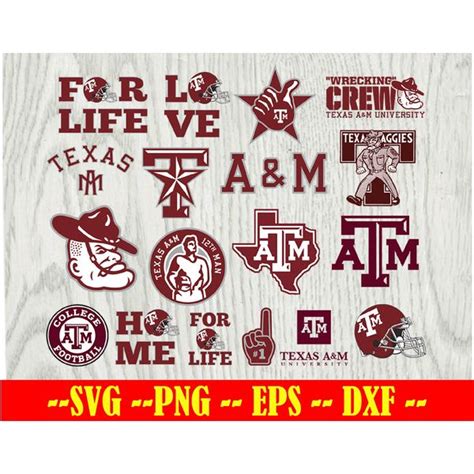 Texas-A-M Aggies Football Team svg, Texas-A-M Aggies svg, Lo - Inspire ...