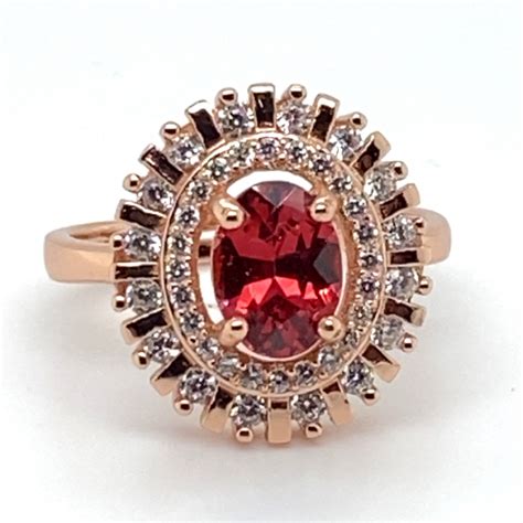 Mahenge Red Spinel 1.15ct Rose Gold Finish Solid Sterling